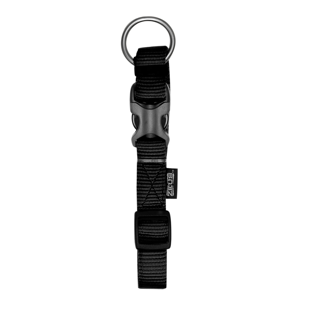 ZEUS Collier Réglable Nylon L 3/4x14-22" Noir
