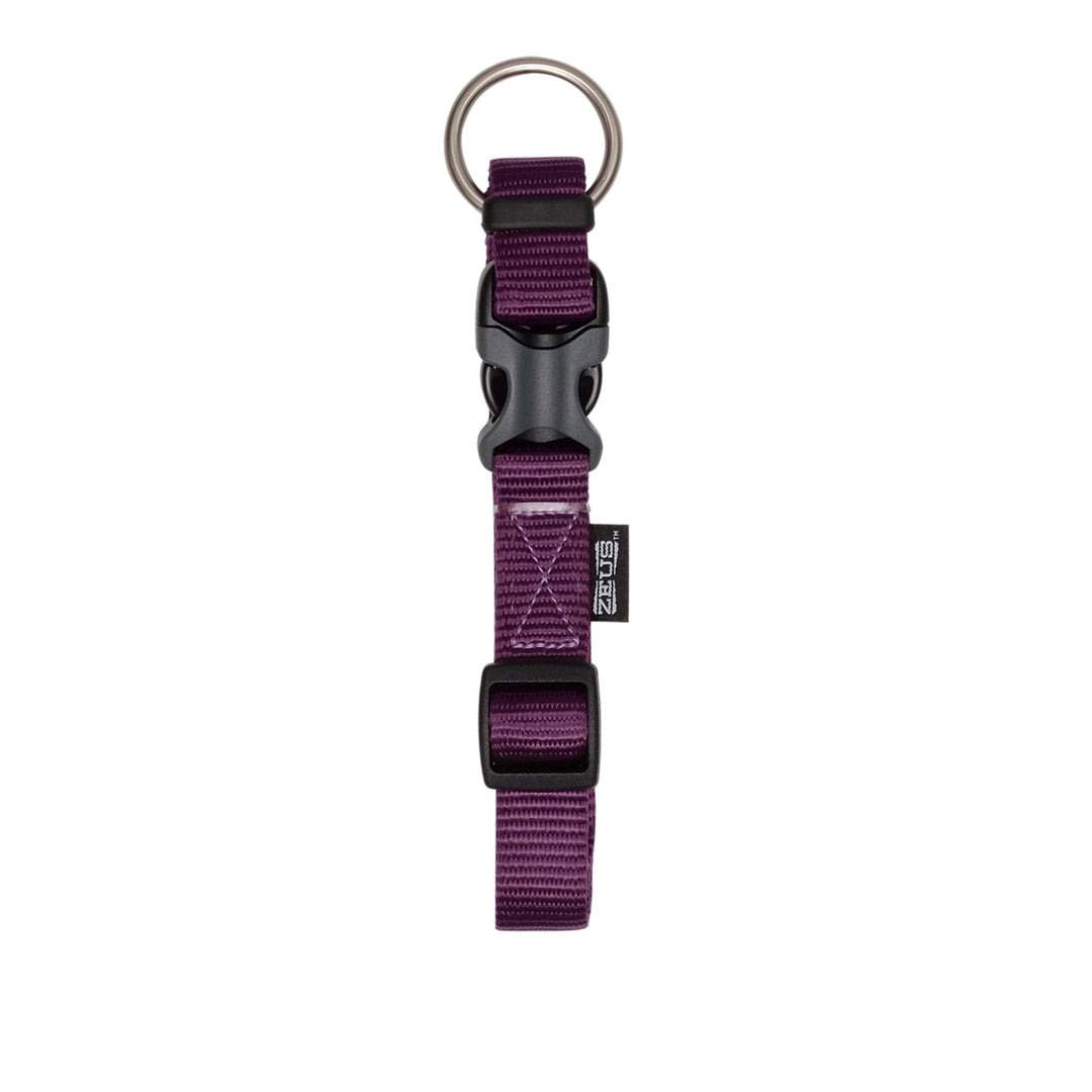 ZEUS Collier Réglable Nylon XL 1x16-26" Aubergine
