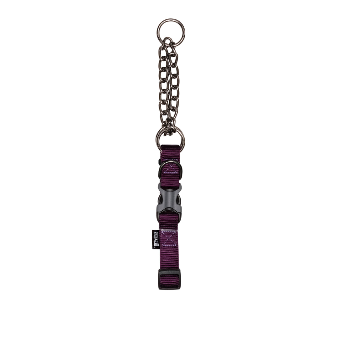 ZEUS Collier Martingale Nylon XL 1x22-27" Aubergine