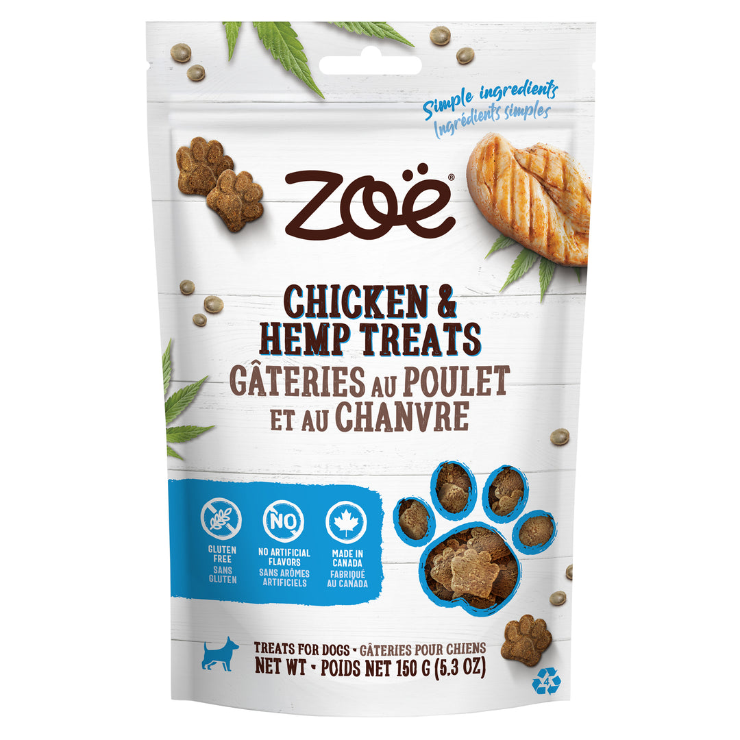 *ZOE Gâteries Chien Poulet & Chanvre 150g