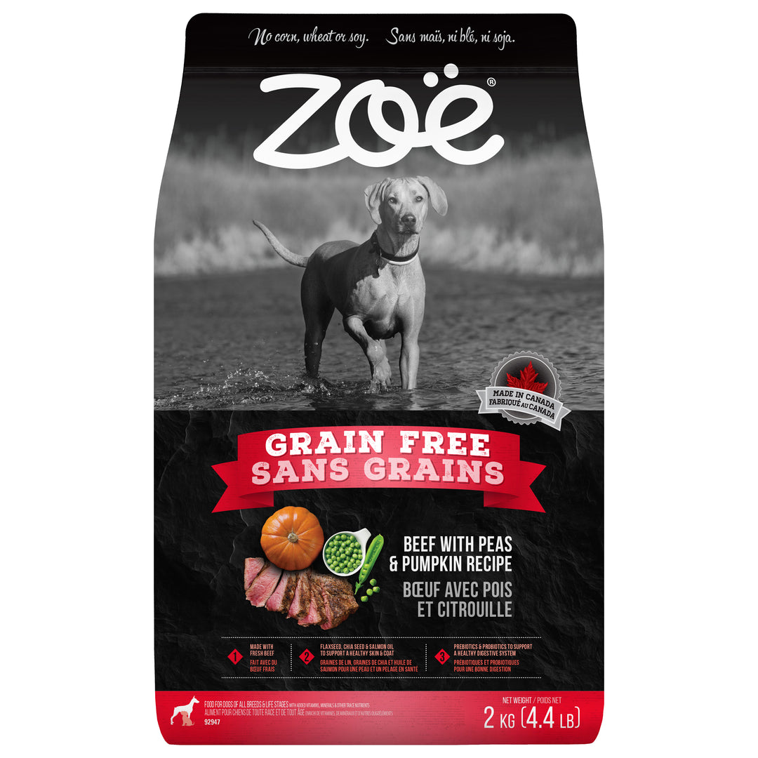 ZOE Chien Boeuf, Citrouille & Pois SG 2kg