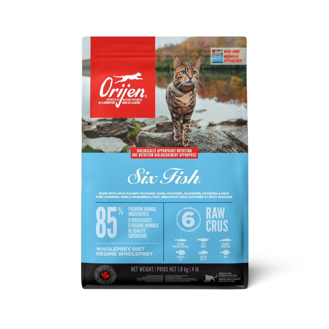 Orijen - Chat Six Fish - Nourriture Sèche Sans Grains pour Chats
