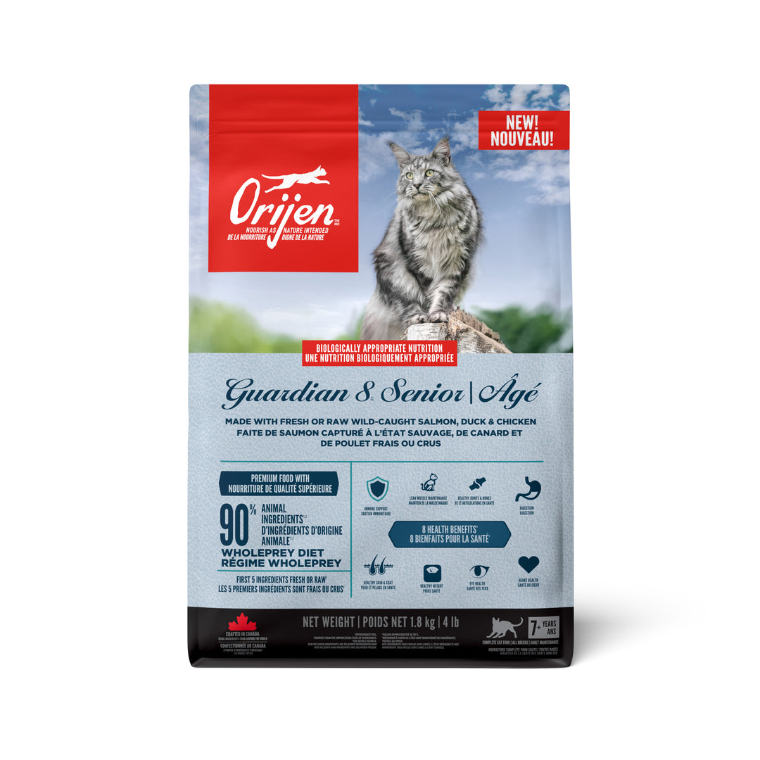 Orijen - Chat Guardian 8 Senior - Nourriture Sèche Sans Grains pour Chats Âgés
