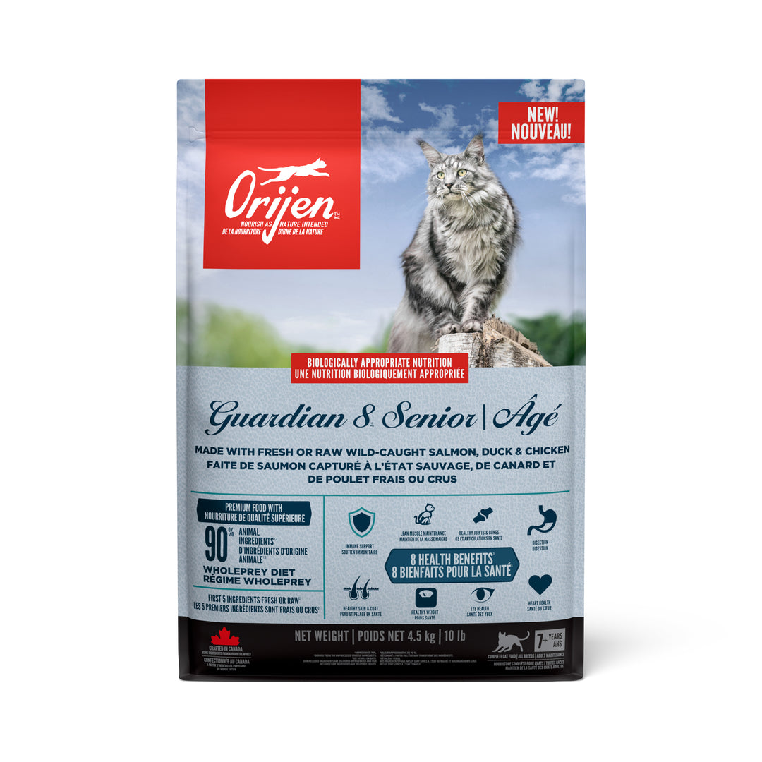 Orijen - Chat Guardian 8 Senior - Nourriture Sèche Sans Grains pour Chats Âgés