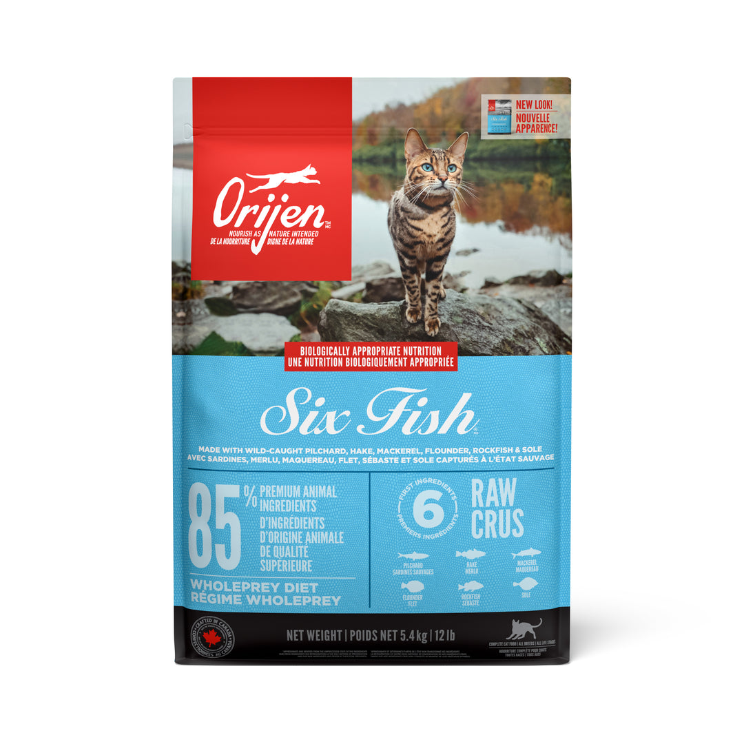 Orijen - Chat Six Fish - Nourriture Sèche Sans Grains pour Chats