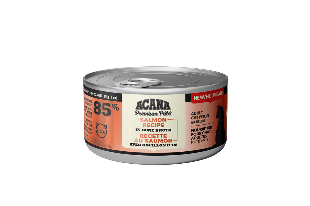 Acana Premium - Chat Pâté de Saumon avec Bouillon d'Os - Nourriture Humide pour Chats