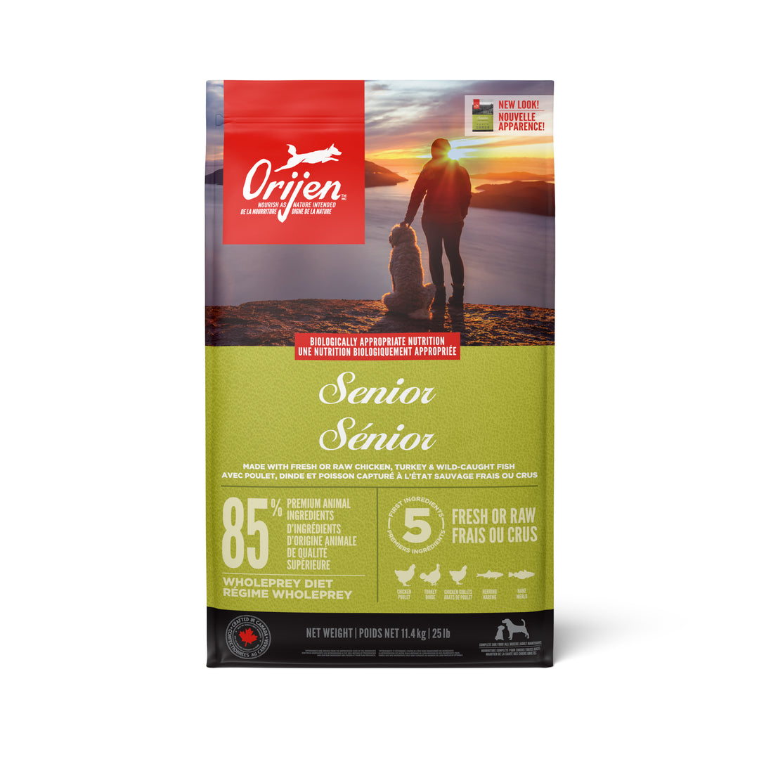 Orijen - Chien Sénior - Nourriture Sèche Sans Grains pour Chiens Âgés