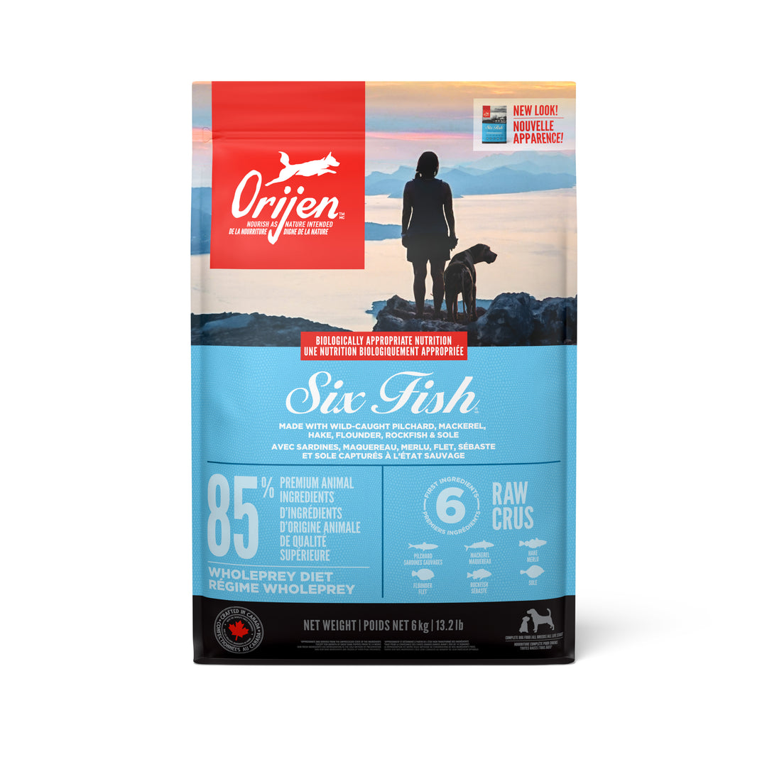 Orijen - Chien Six Fish - Nourriture Sèche Sans Grains pour Chiens