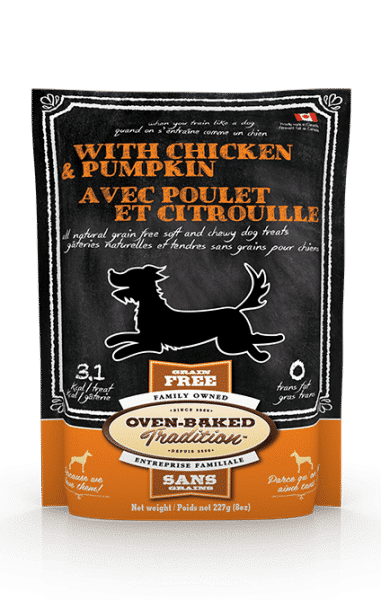OBT Gâteries Chien Tendres Poulet & Citrouille SG 227g
