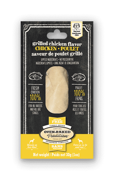 OBT Gâteries Chien Filet Poulet, Saveur Bacon Fumé SG 30g