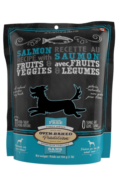 OBT Gâteries Chien Biscuits Saumon, Fruits & Légumes 454g