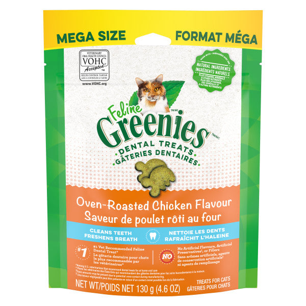 GREENIES FÉLIN Gâteries Chat Poulet Rôti au Four 130g